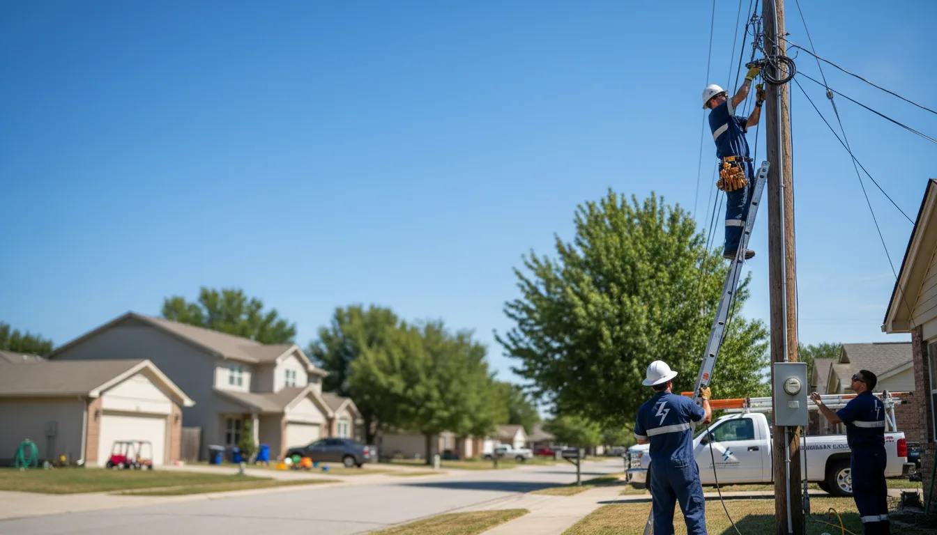 Residential electrician providing installation services in Clay City, KY
